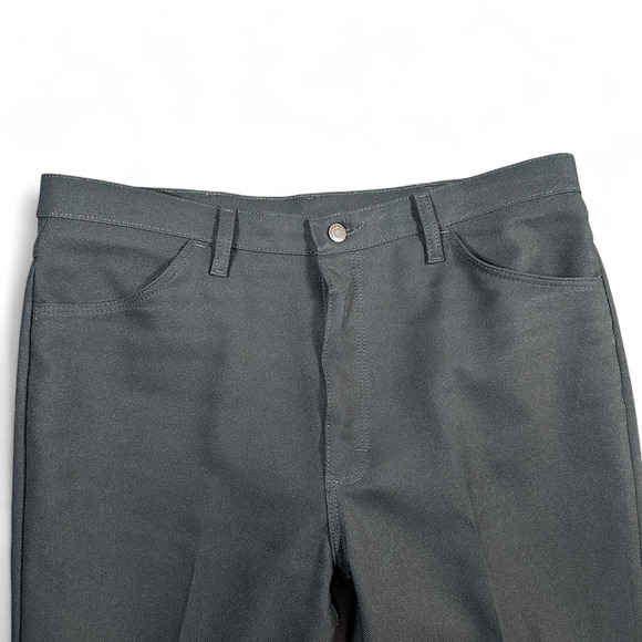 Wrangler Wrancher Pants Mens 38x32 Black Western Cowboy Dress Jeans Bootcut - Picture 3 of 8